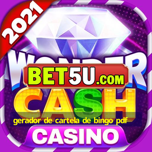 gerador de cartela de bingo pdf